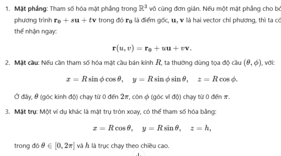 Tham Số Hóa Mặt Cong: Khái Niệm, Phương Pháp và Ứng Dụng Trong Hình Học Hiện Đại" 3 phuong phap tham so hoa